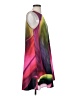 Unbranded Tropical Purple Cocktail Dress Size S - photo 4