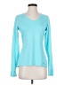 Brooks Solid Teal Long Sleeve T-Shirt Size XS - photo 1
