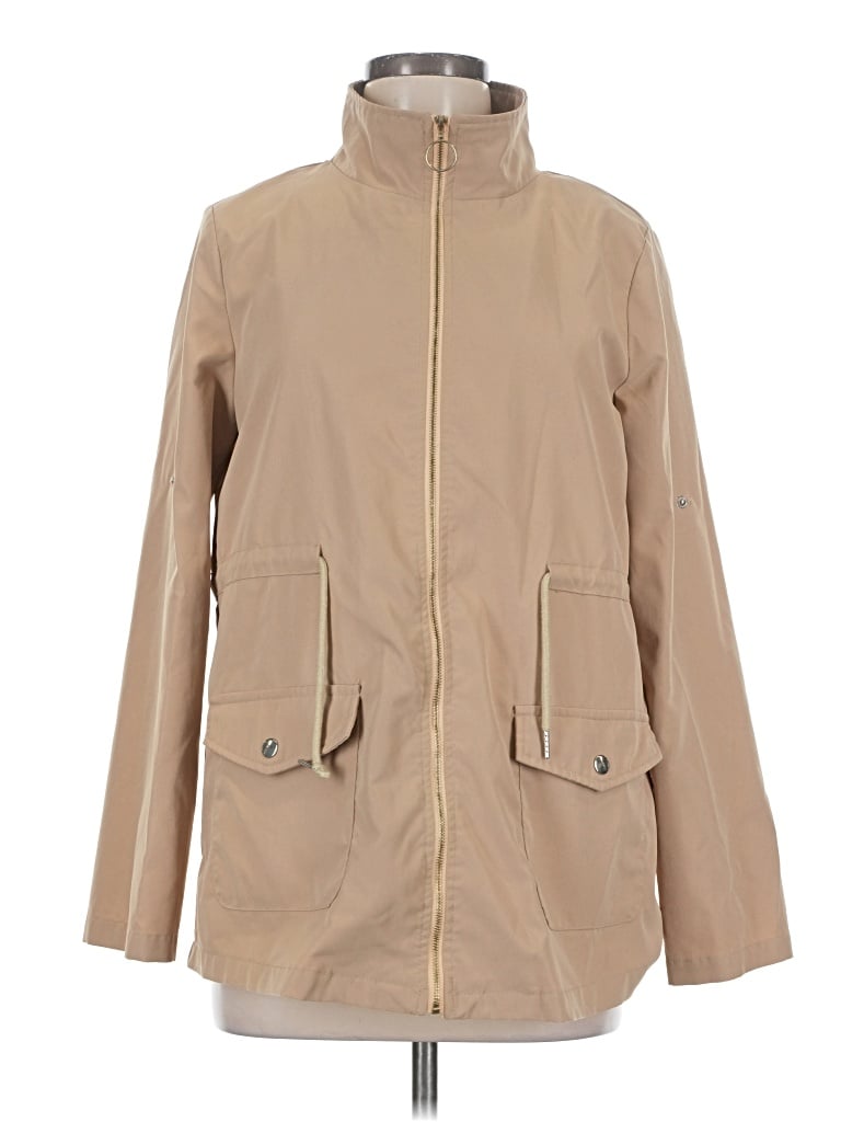 Pre-owned Emery Rose Raincoat In Tan