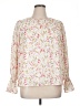CeCe 100% Polyester Floral Ivory Long Sleeve Blouse Size XL - photo 1