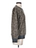 Splendid Animal Print Gray Long Sleeve T-Shirt Size S - photo 4
