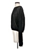 Double Zero Metallic Black Pullover Sweater Size S - photo 5
