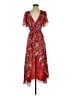Parker 100% Polyester Paisley Red Casual Dress Size XS - photo 1