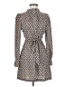 Shein 100% Polyester Print Gray Casual Dress Size 4 - photo 1