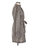 Shein 100% Polyester Print Gray Casual Dress Size 4 - photo 4