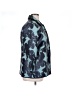 Chico's Floral Graphic Blue Raincoat Size XL - photo 4