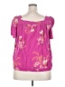 Torrid Pink Short Sleeve Blouse Size 2X Plus (2) - photo 2