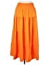 Unbranded 100% Polyester Solid Orange Casual Skirt Size L - photo 1