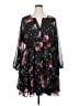 Torrid 100% Polyester Print Black Cocktail Dress Size 2X Plus (2) - photo 1