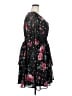 Torrid 100% Polyester Print Black Cocktail Dress Size 2X Plus (2) - photo 4
