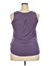 Fortune + Ivy 100% Polyester Purple Sleeveless Blouse Size XXL - photo 2