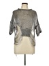 Love J Metallic Silver 3/4 Sleeve Top Size L - photo 1