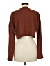 Shein Brown Long Sleeve Top Size 6 - photo 2