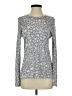 J. McLaughlin Silver Long Sleeve T-Shirt Size S - photo 1