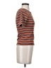 Assorted Brands Stripes Brown Short Sleeve Turtleneck Size S - photo 4