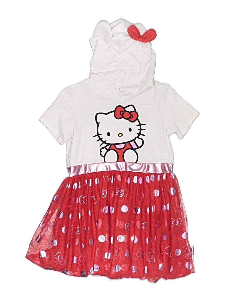 Pre-owned Hello Kitty Kids' Dress In White