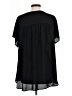 Torrid 100% Polyester Black Short Sleeve Blouse Size 1X Plus (1) - photo 2