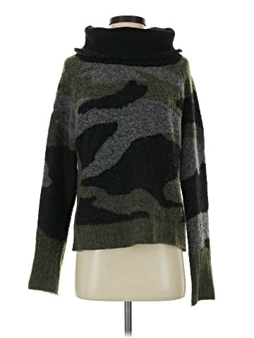 Aqua Turtleneck Sweater (view 1)