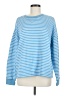J.Crew 100% Cotton Stripes Blue Pullover Sweater Size M - photo 1