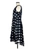 Ann Taylor 100% Polyester Polka Dots Blue Cocktail Dress Size 8 (petite) - photo 5