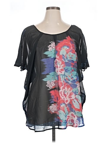 One World Short Sleeve Blouse (view 1)