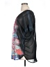 One World Black Short Sleeve Blouse Size 1X - photo 5