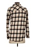 Love Notes 100% Cotton Plaid Tan Long Sleeve Button-Down Shirt Size S - photo 2