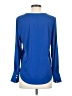 Ann Taylor Blue Long Sleeve Blouse Size XS - photo 2