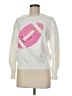 Queen of Sparkles Graphic White Pullover Sweater Size M - photo 1