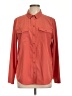 Eddie Bauer Solid Orange Long Sleeve Blouse Size L - photo 1