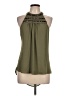 Studio Y 100% Polyester Green Sleeveless Blouse Size L - photo 1