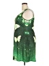 Unbranded Graphic Green Cocktail Dress Size XXL - photo 5