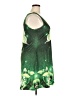 Unbranded Graphic Green Cocktail Dress Size XXL - photo 4