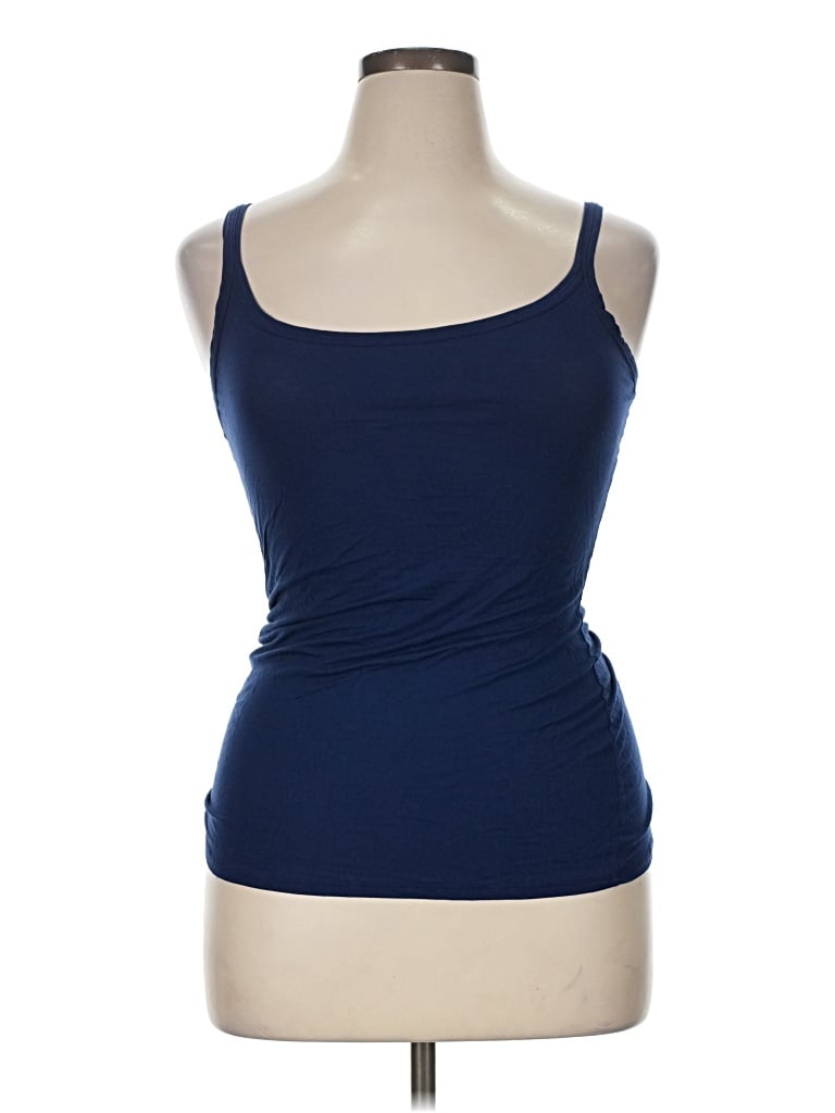 Pre-owned Jockey Sleeveless Top Blue Scoop Neck Tops