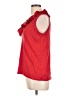 Chaps 100% Cotton Red Sleeveless Blouse Size L - photo 5