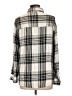 Jun & Ivy Plaid Silver Long Sleeve Button-Down Shirt Size L - photo 2