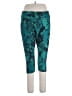 Bcg Print Teal Active Pants Size 1X - photo 1