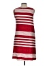Espresso Stripes Red Casual Dress Size L - photo 2
