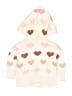Old Navy 100% Cotton Hearts Ivory Cardigan Size 3-6 mo - photo 2