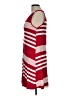 Espresso Stripes Red Casual Dress Size L - photo 5