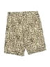 Shein Animal Print Gold Shorts Size 4 - photo 2