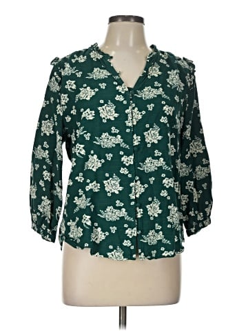LC Lauren Conrad 3/4 Sleeve Blouse (view 1)