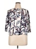 Weekends by Chico's Ivory 3/4 Sleeve Blouse Size XL (3) - photo 1