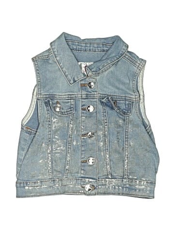 Justice Denim Vest (view 1)