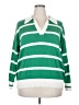 Torrid 100% Cotton Stripes Green Pullover Sweater Size 2X Plus (2) - photo 1