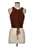 Anna Rae Brown Sleeveless Top Size M - photo 1