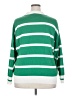 Torrid 100% Cotton Stripes Green Pullover Sweater Size 2X Plus (2) - photo 2