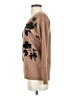 Chico's Floral Brown Pullover Sweater Size S - photo 5