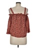 J.Crew 100% Silk Red 3/4 Sleeve Silk Top Size 6 (petite) - photo 2