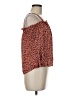 J.Crew 100% Silk Red 3/4 Sleeve Silk Top Size 6 (petite) - photo 4